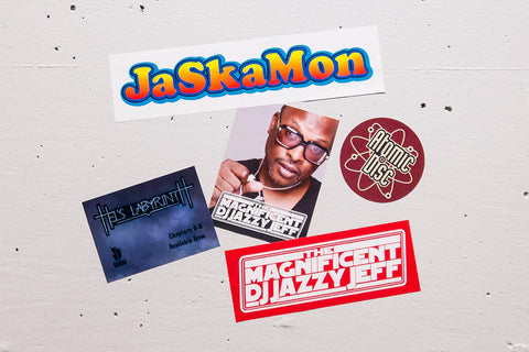 Stickers from Atomic Disc